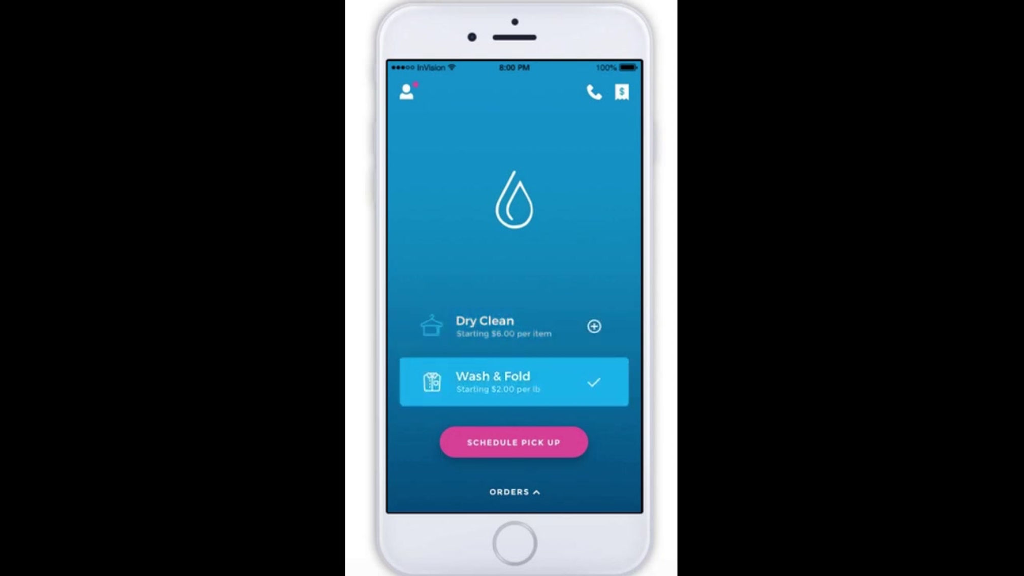 Blyz Laundry Delivery: Mobile App